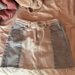 pacsun denim skirt